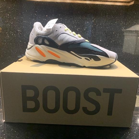 Yeezy Shoes - NWT YEEZY BOOST 700 Wave Runner Solid Grey/Chalk
